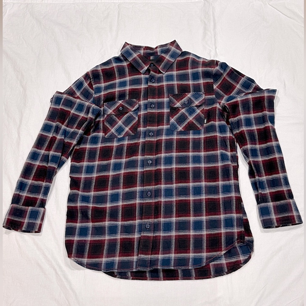 Vans Long Sleeve Plaid Flannel Shirt - Medium
